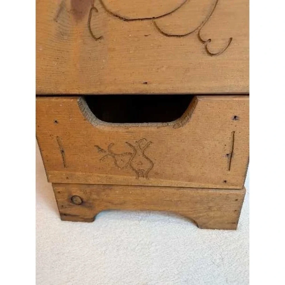 Vintage Wooden Taters & Onions Bin Storage Rustic Farmhouse Kitchen Onyuns‎